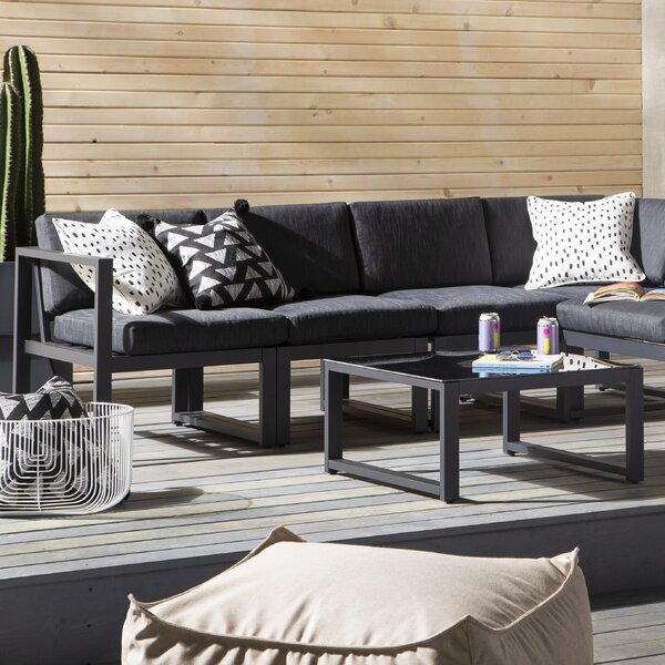 Black modern store outdoor furniture